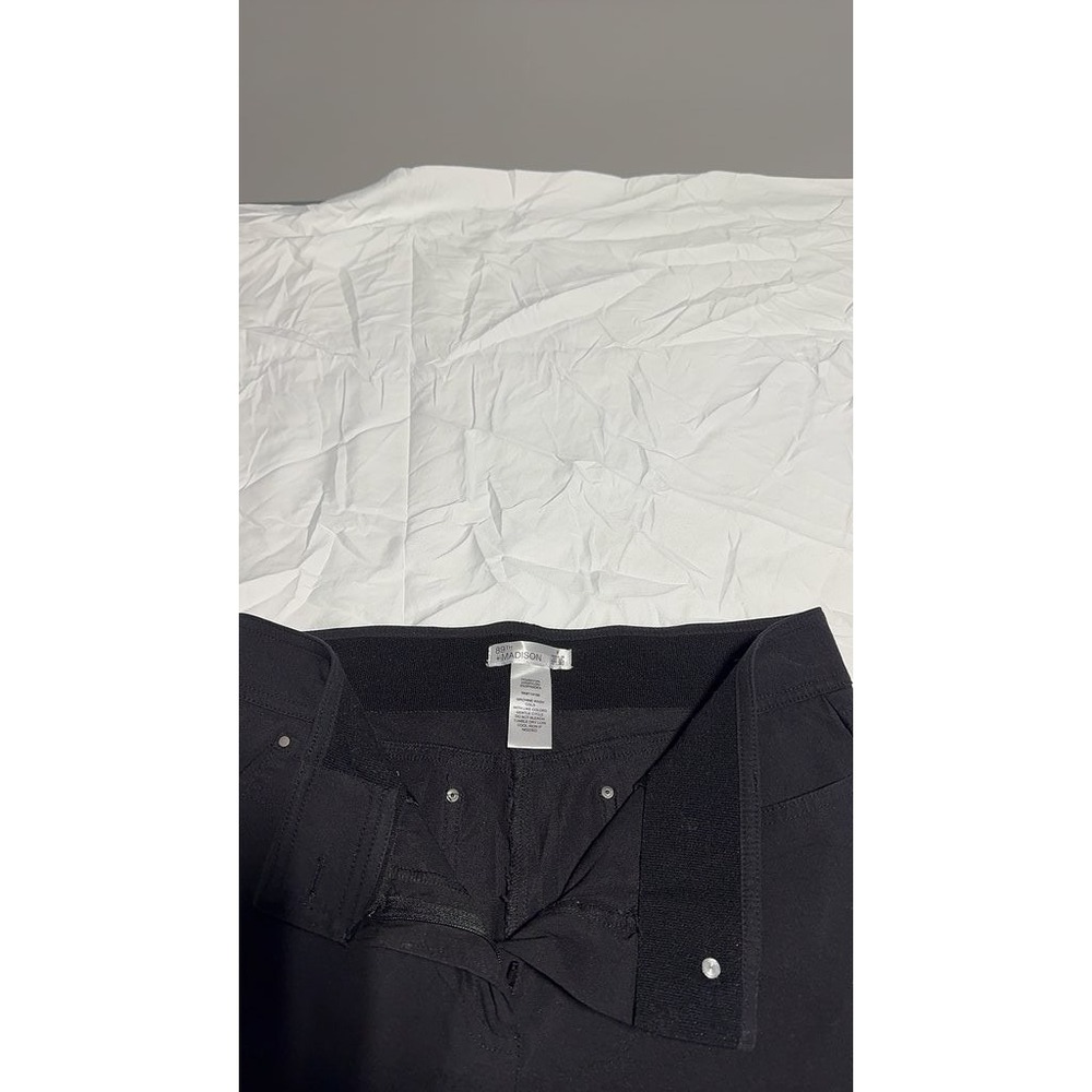 89th & Madison Black Pull-On Stretch Pants Elastic Waist Size 8